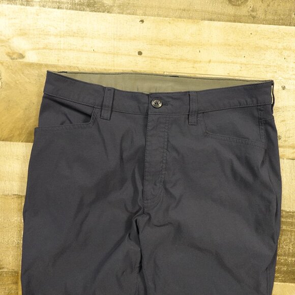 Eddie Bauer Men’s Tech Pant 32x32 Navy Nylon Stretch Outdoor Hiking - Picture 2 of 13